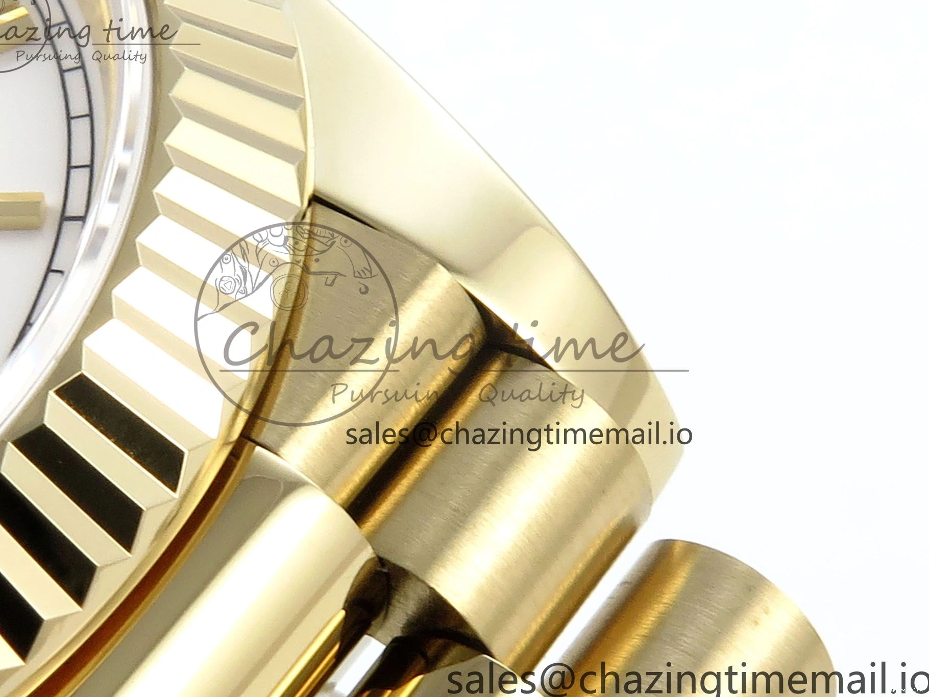 1223 WaterResistant Day Date 40 YG 228238 Noob 1:1 Best Edition White Roman Dial on President Bracelet A2836 (Gain Weight) 795